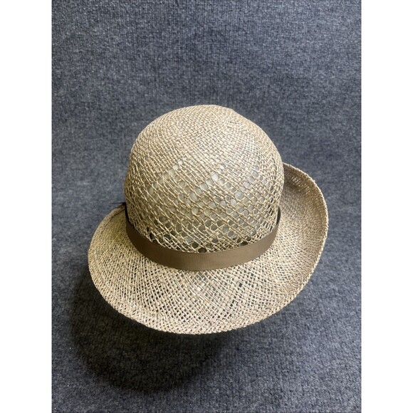 Vermont Country Store Women’s Straw Hat w/ Bow Lightweight Sun Protection S/M - Picture 1 of 6